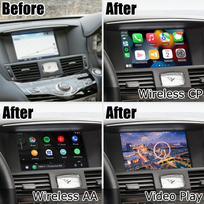 Infiniti Q70 wireless carplay android auto phone screen mirroring projection media box by Lsailt