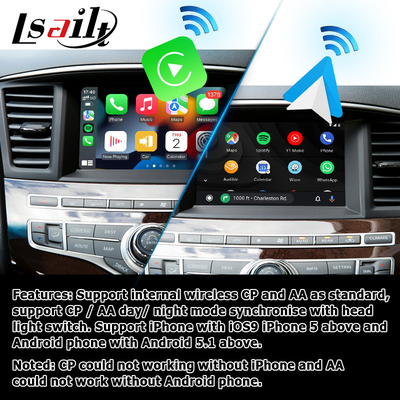 Infiniti QX60 OEM style wireless carplay android auto upgrade