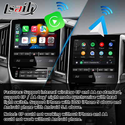 Toyota Land Cruiser LC200 OEM style wireless carplay android auto multimedia interface upgrade