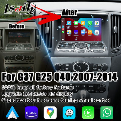 Plug And Play Infiniti G37 G25 Q40 wireless carplay android auto module video interface box Navihome