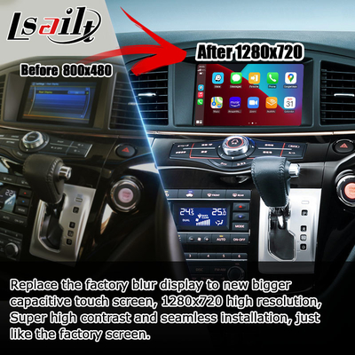 Nissan Elgrand Quest E52 IT06 wireless carplay android auto capacitive touch screen upgrade