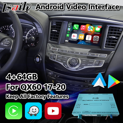 Lsailt GPS Navigation Android Carplay Interface for Infiniti QX60 2017-2020