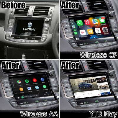 Toyota Crown Android system wireless carplay android auto upgrade S200 GRS204 URS206 UZS207 Majesta Athlete