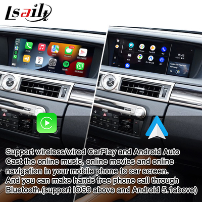 Wireless CarPlay Interface for Lexus GS300h GS200t with Android Auto, support Joystick Remote Control