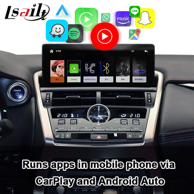 Lsailt Lexus CarPlay Interface for NX NX200T, NX300h 2016-2022 with Linux System, Mirror Link