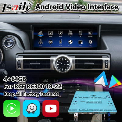 Lsailt 64G Android Carplay Interface for Lexus RC300 RCF RC300h RC350 2018-2023