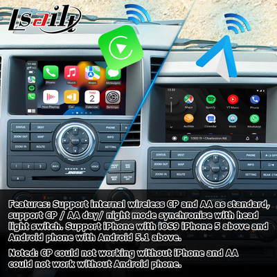 Android video interface carplay android auto box for Nissan Armada TA60 2008-2015