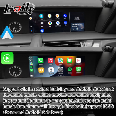 Wireless CarPlay Interface Android Auto GPS Navigation for Lexus LC500h 2017-current NX LX LS GS by Lsailt