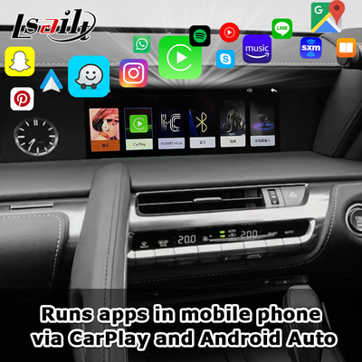 Wireless CarPlay Interface Android Auto GPS Navigation for Lexus LC500h 2017-current NX LX LS GS by Lsailt