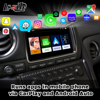 Wireless CarPlay Interface for GT-R GTR R35 2011-2017 Included Android Auto, GPS Navigation, Reverse Camera