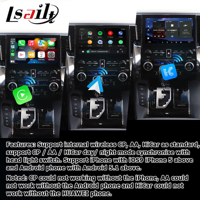 Toyota Alphard Vellfire AH30 series Android Carplay interface box Qualcomm 6125 8+128GB