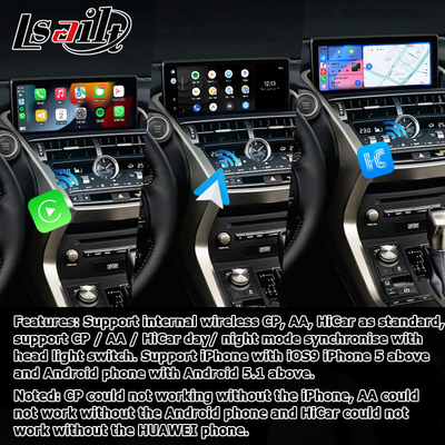 Qualcomm base Android 11 8+128GB Lexus NX300 NX300h NX200t android carplay video interface