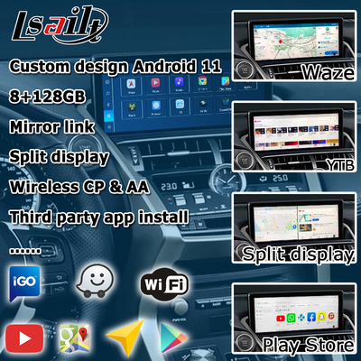 Qualcomm base Android 11 8+128GB Lexus NX300 NX300h NX200t android carplay video interface