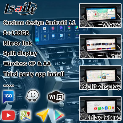 Qualcomm base Android 13 8+128GB Lexus NX300 NX300h NX200t Carplay video interface