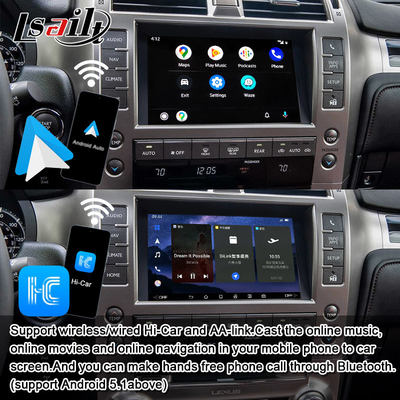 8+128GB Android 11 Lexus Video Interface for GX460 2014-2021 Included Wireless CarPlay, Android Auto