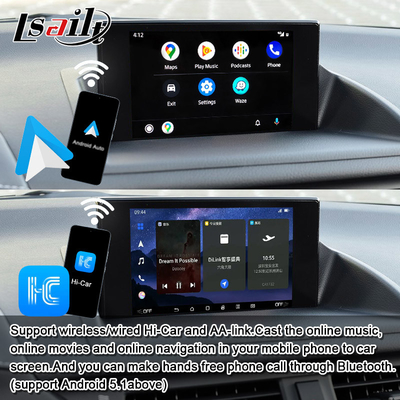 Lsailt Wireless CarPlay Android Video Interface for Lexus CT CT200H 2014-2017 Support Download APPs, NetFlix, YouTube