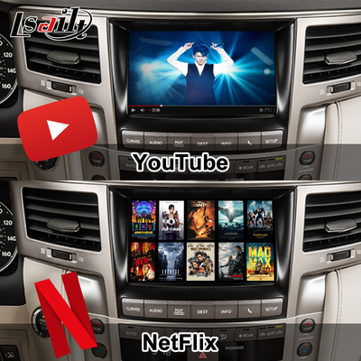 Lsailt CarPlay Android Interface Box for Lexus LX LX570 LX460d 2013-2021 8+128G Included NetFlix, YouTube