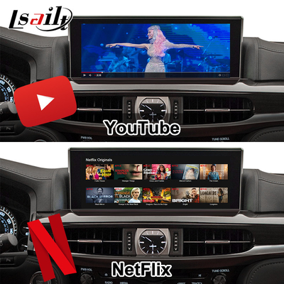 Lexus Video Interface Android CarPlay Box for Lexus LX570 12.3 Inches Equipped with YouTube, NetFix, Google Play