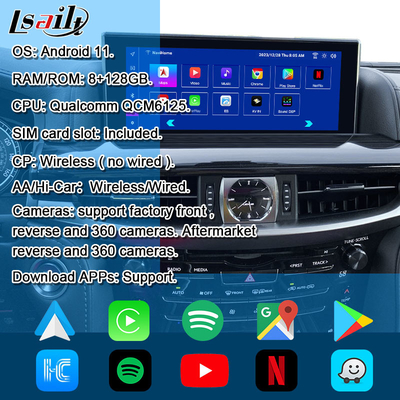 Lsailt Android CarPlay Interface for Lexus LX LX570 LX460D 2013-2021 Support YouTube, NetFlix, Head Rest Screen