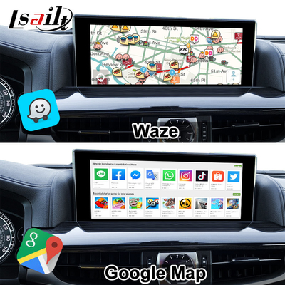 Lsailt Android CarPlay Interface for Lexus LX LX570 LX460D 2013-2021 Support YouTube, NetFlix, Head Rest Screen