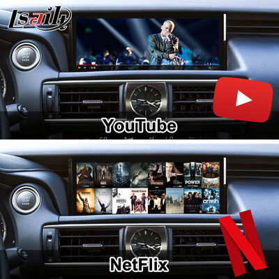 Lsailt 8+128G Qualcomm Android Interface for Lexus IS300H IS200t 2013-2021 With YouTube, NetFlix, Google Play