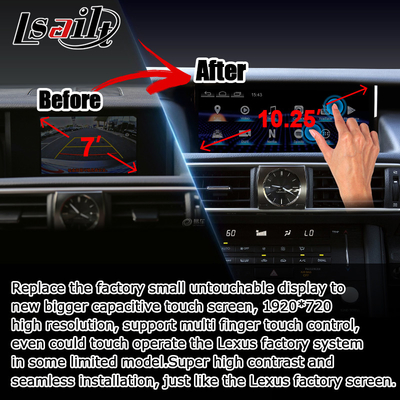 10.25 inches Android 8+128 Carplay android auto Screen upgrade HDMI For Lexus IS200t IS350 IS300