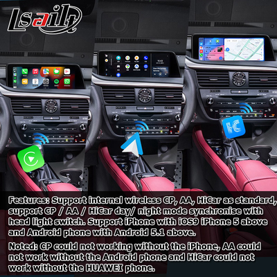 Android 8+128GB Lsailt Lexus Android carplay android auto Screen for RX350 RX450h RX300 2.0Ghz Processor