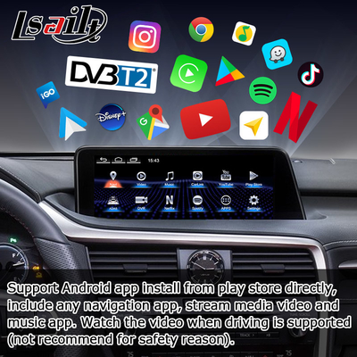Android 8+128GB Lsailt Lexus Android carplay android auto Screen for RX350 RX450h RX300 2.0Ghz Processor