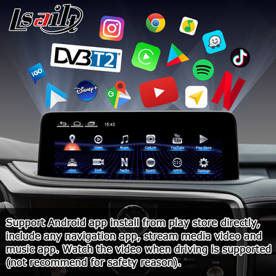 HD 12.3 Inches Android screen upgrade for Lexus RX350 RX450h Lsailt Android Auto Carplay