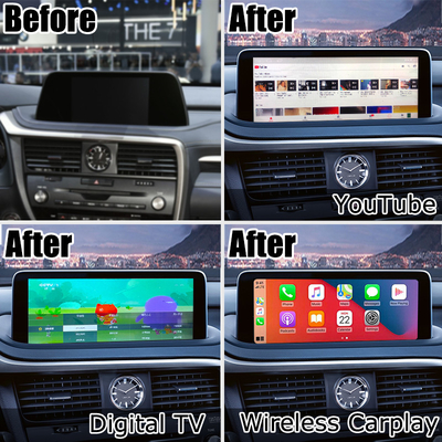 HD 12.3 Inches Android screen upgrade for Lexus RX350 RX450h Lsailt Android Auto Carplay