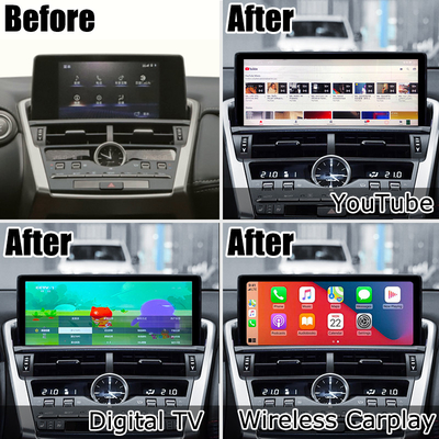 NX300 NX300h Lexus Android big Screen 10.25 Inches Android Carplay upgrade