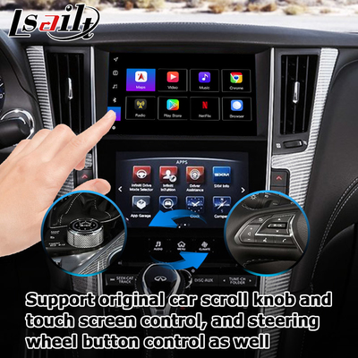 GPS carplay interface , 8+128GB Android 11 navigation box interface for Infiniti Q50 / Q60