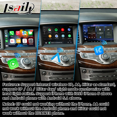 Infiniti QX60 GPS Android auto Carplay Navigation System Multimedia Interface Android 11 8+128GB