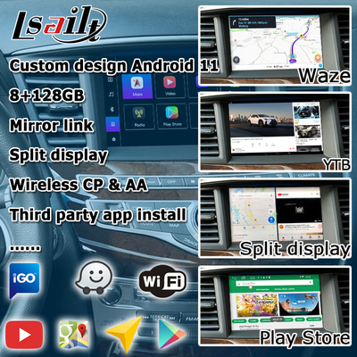 Infiniti QX60 GPS Android auto Carplay Navigation System Multimedia Interface Android 11 8+128GB