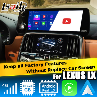 Lexus LX600 LX700h 2022 Android multimedia video interface base on Qualcomm 6125 8+128 Android 13