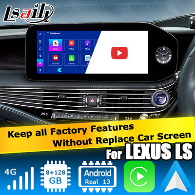 Lexus LS500h LS500 LS350 2022 Android 13 video interface 8+128GB base on Qualcomm