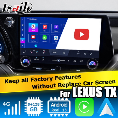 Lexus TX550h+ TX350 TX500h Android 13 video interface with Octa core 2.0Ghz 8+128GB carplay