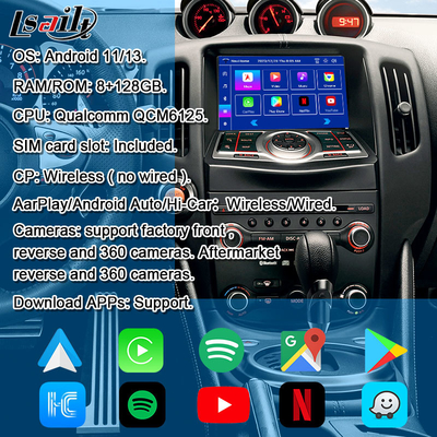 HDMI 8G Android Multimedia Interface with CarPlay , YouTube,Google Play, NetFlix For Nissan Patrol 370Z Quest,Android 13