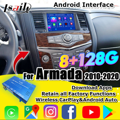 Lsailt 8G Smart Infotainment Module for Nissan Armada Patrol Support Headrest Screen, Wireless CarPlay , NetFlix