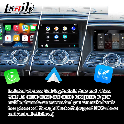 Nissan Multimedia Interface for 370GT, Skyline, Infiniti G37, Q40, Q60 Support YouTube, CarPlay, Headrest Screen