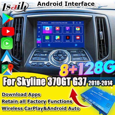 Nissan Multimedia Interface for 370GT, Skyline, Infiniti G37, Q40, Q60 Support YouTube, CarPlay, Headrest Screen