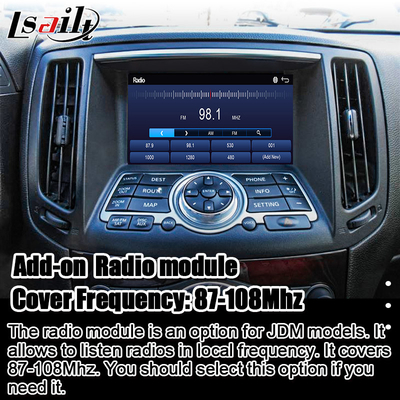 Nissan Multimedia Interface for 370GT, Skyline, Infiniti G37, Q40, Q60 Support YouTube, CarPlay, Headrest Screen