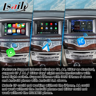 Android 13 Carplay interface Box Yandex Navi For Infiniti QX60 / JX35 Qualcomm 8+128 system