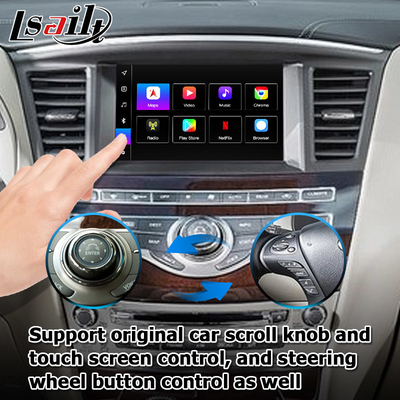 Android 13 Carplay interface Box Yandex Navi For Infiniti QX60 / JX35 Qualcomm 8+128 system
