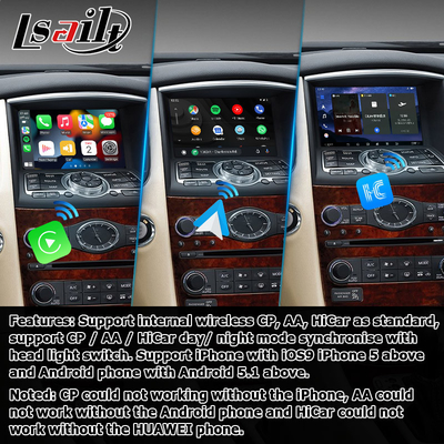 Infiniti QX50 / EX EX35 EX37 Car android 13 System interface box With carplay android auto Display Lsailt
