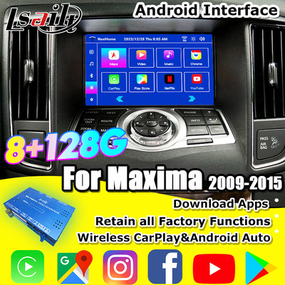 Lsailt 8G CarPlay&Android Video Interface for Nissan Maxima 09-15 Infiniti G37 with Google , YouTube, NetFlix