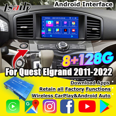 Lsailt Android 13 Smart Android Infotainment Module for Nissan Quest 2011-2022 Support Wireless CarPlay, NetFlix