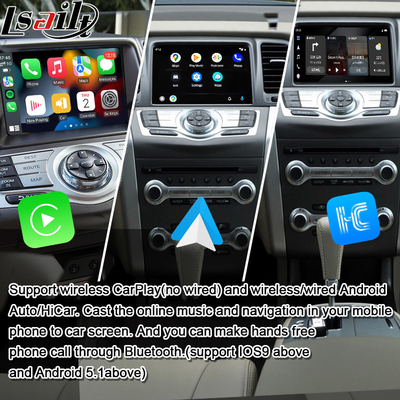 Lsailt 8G CarPlay/Android Multimedia Interface for Nissan Murano, Quest, Patrol Infiniti QX with NetFlix, Google Map