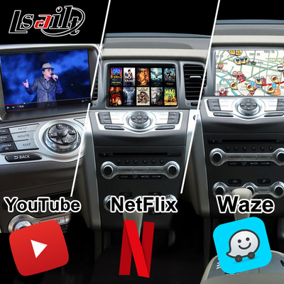 Lsailt 8G CarPlay/Android Multimedia Interface for Nissan Murano, Quest, Patrol Infiniti QX with NetFlix, Google Map