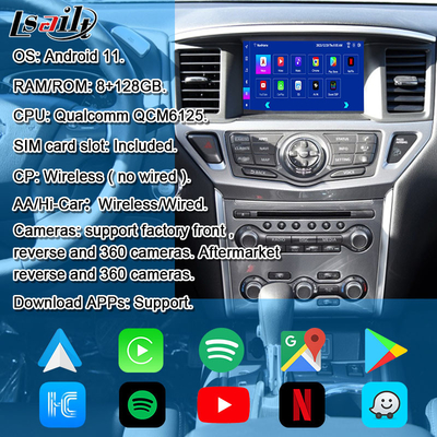 Nissan Multimedia Interface 8G Android 13 Infotainment Interface for Pathfinder R52 2013-2020 Armada Patrol with CarPlay